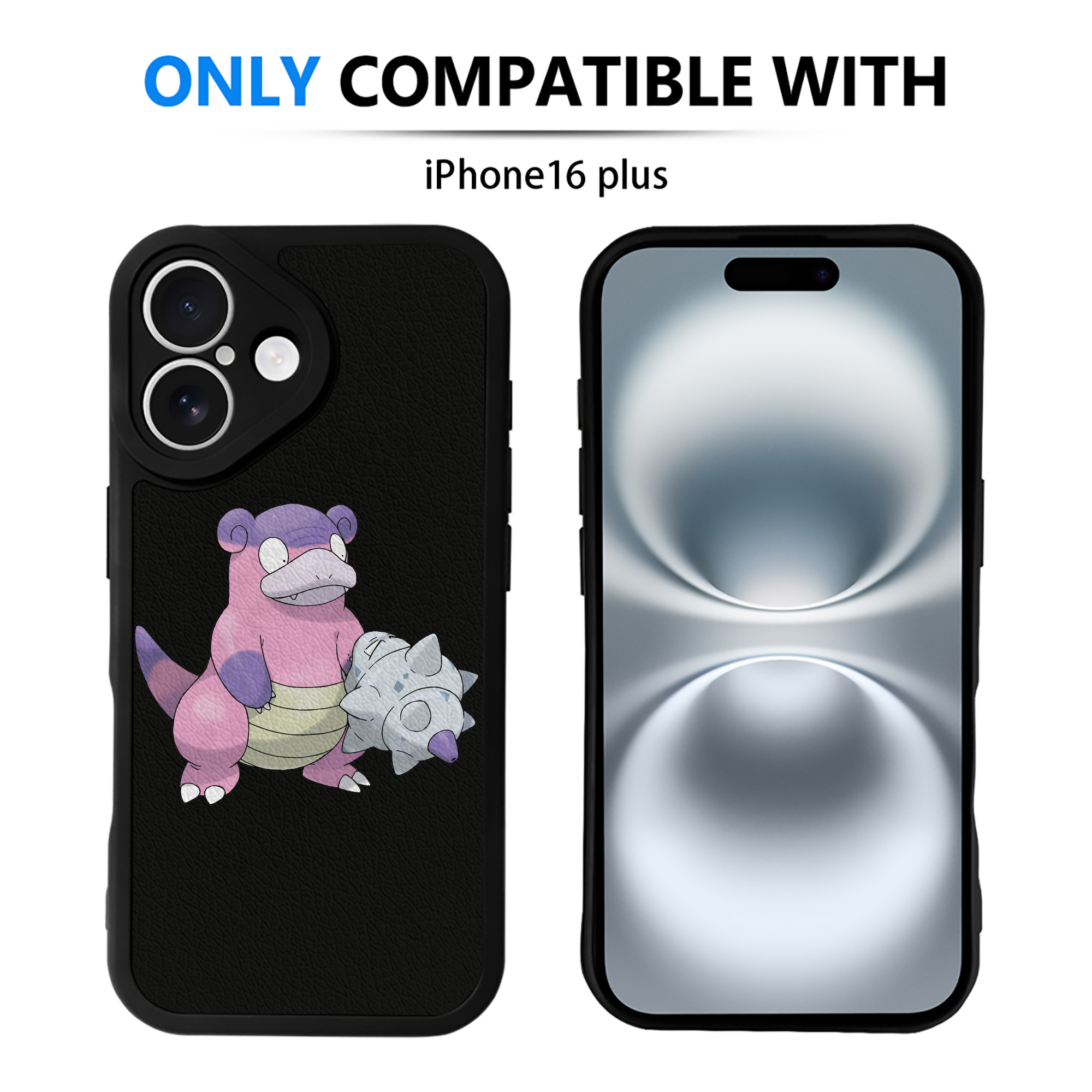 （画像用） ポケットモンスター Pokémon 【iPhone 16シリーズ対応】シリコンスマホケース（レザー調） 材質：シリコン